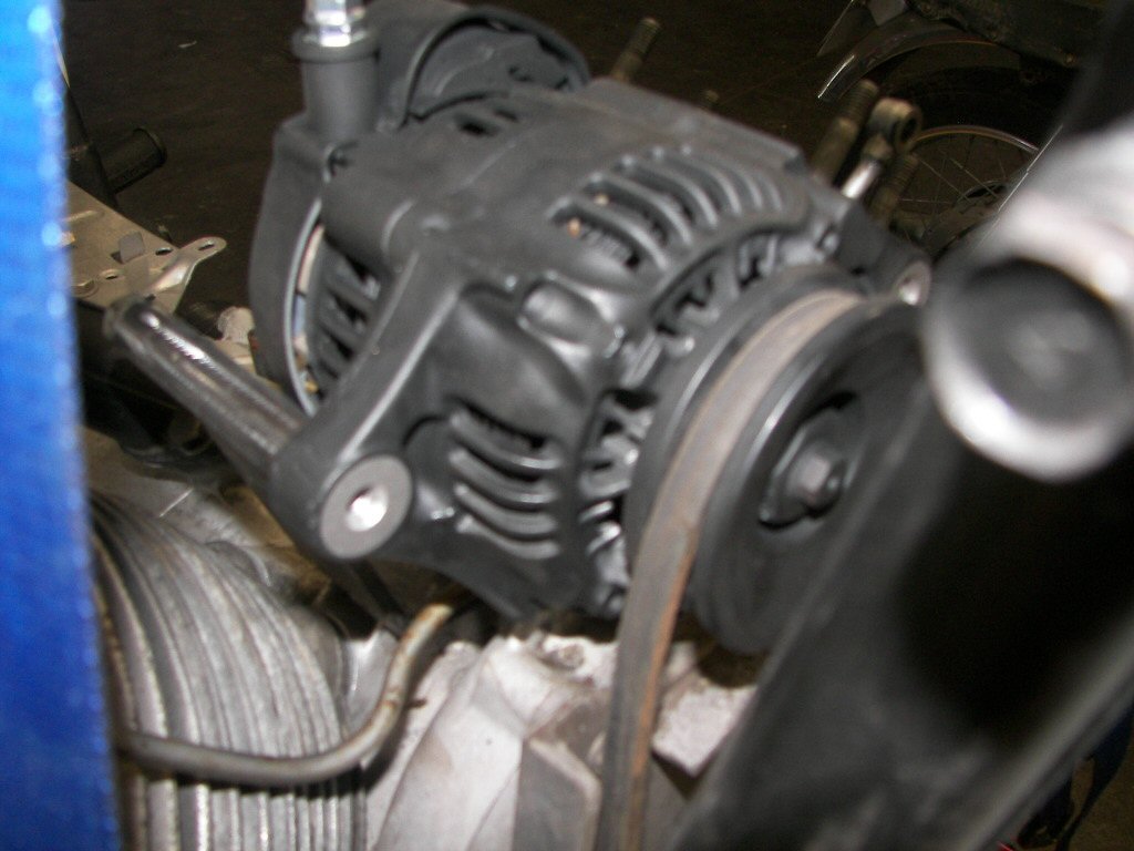 Kevin Hahn's (of Scrambler Cycle) alternator conversion. Applicable to Moto Guzzi V700, V7 Special, Ambassador, 850 GT, 850 GT California, Eldorado, and 850 California Police motorcycles.