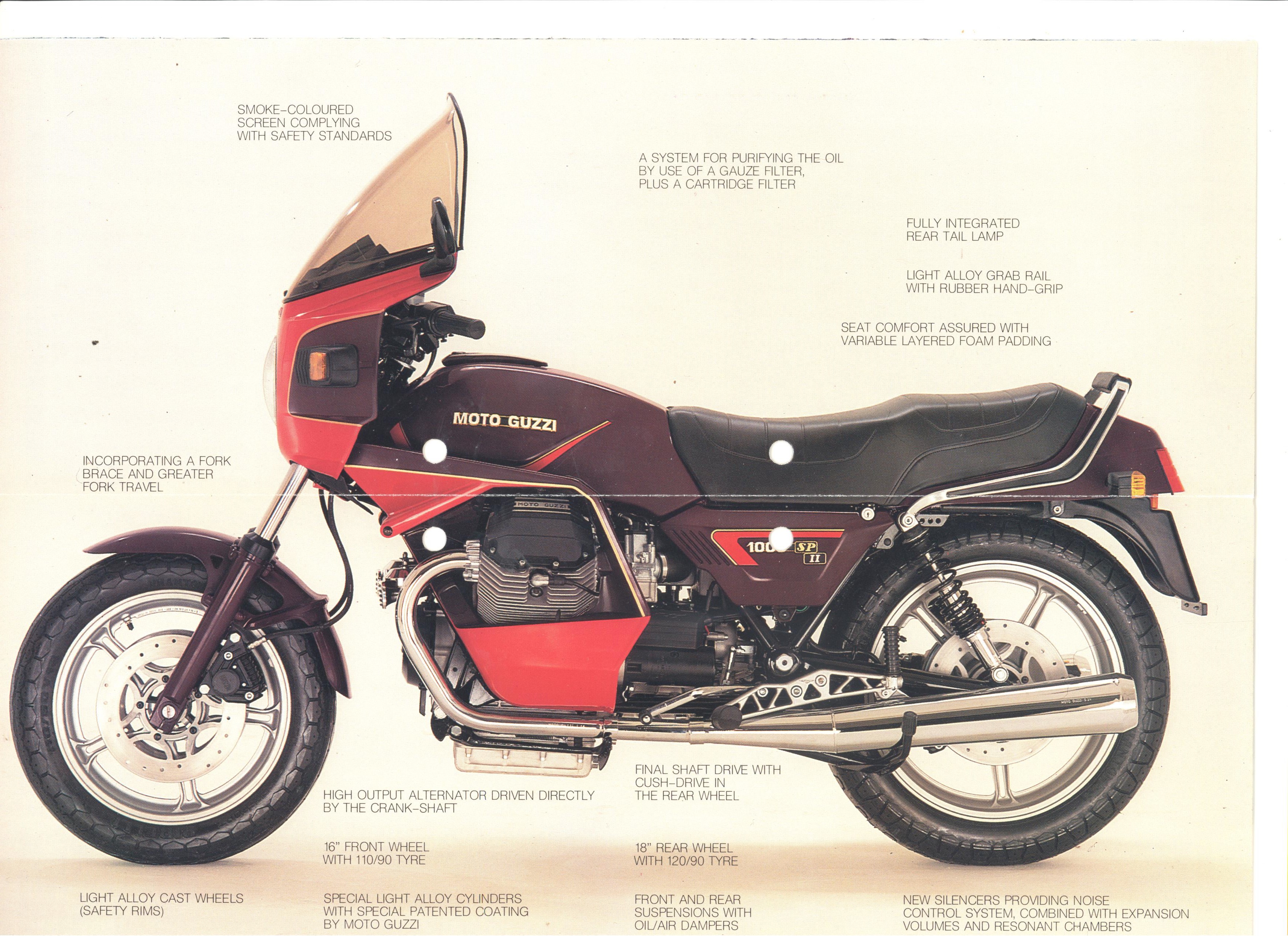 Moto Guzzi factory brochure: 1000 SP II