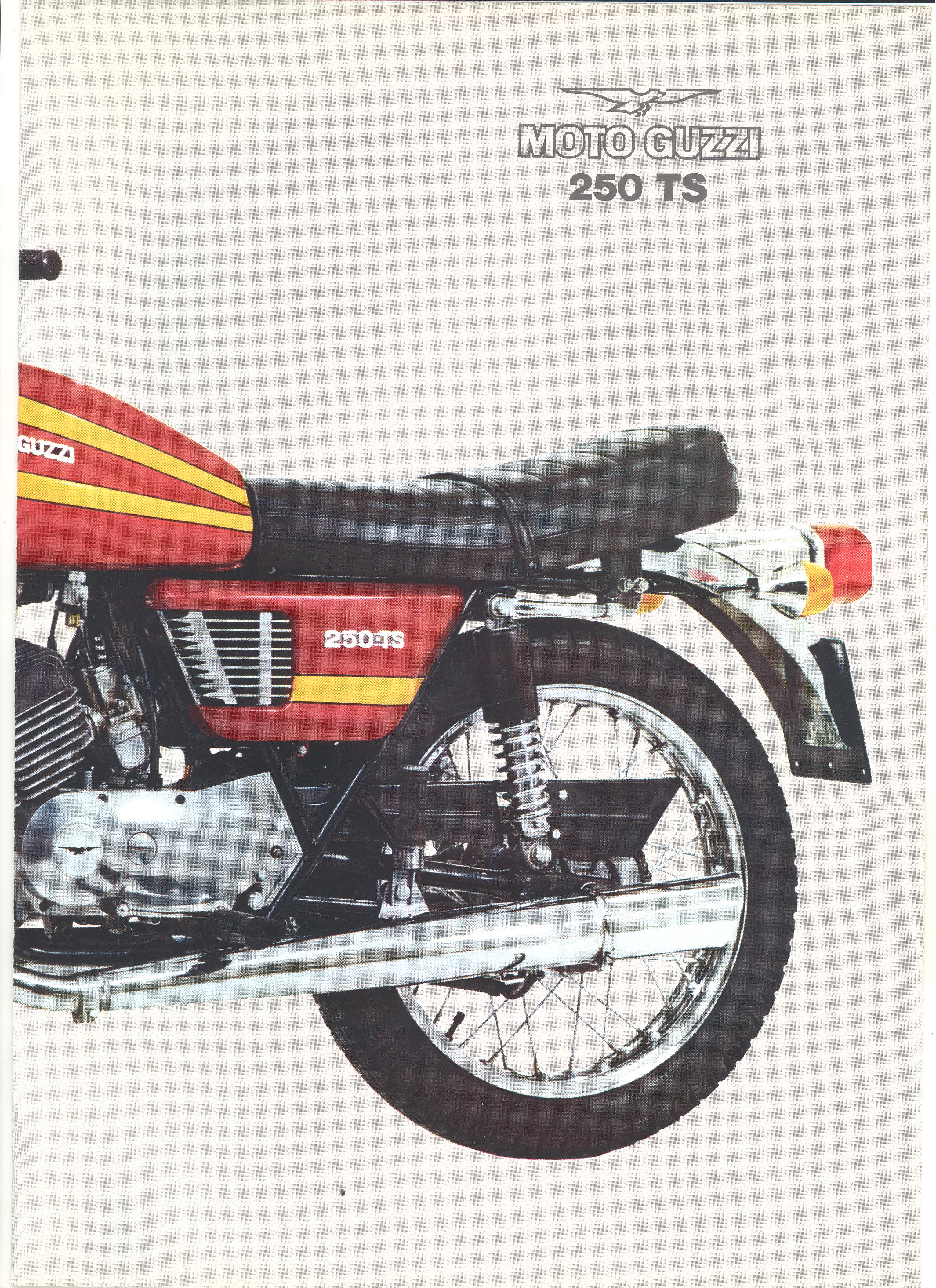 Moto Guzzi factory brochure: 250 TS