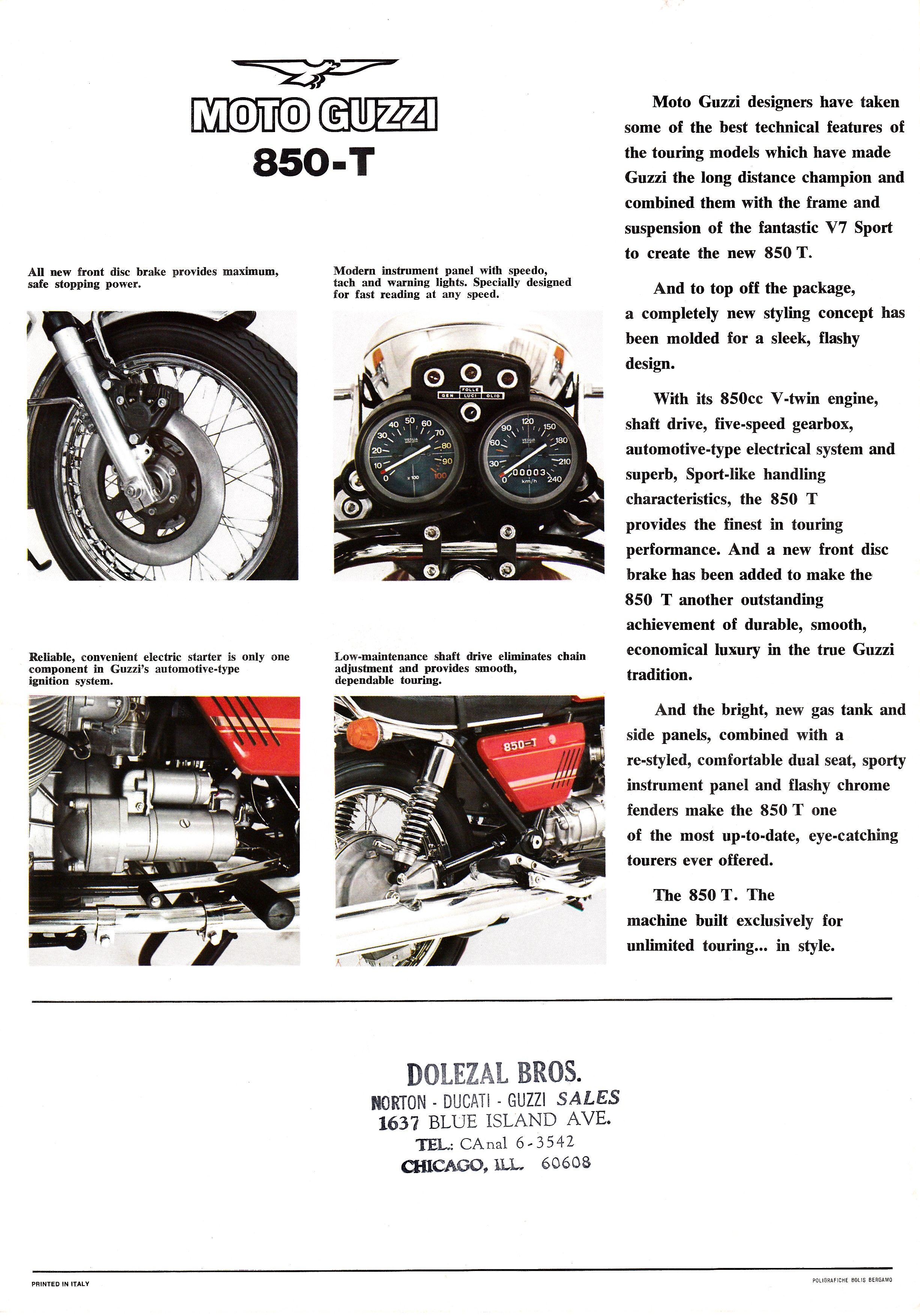 Brochure - Moto Guzzi 850 T