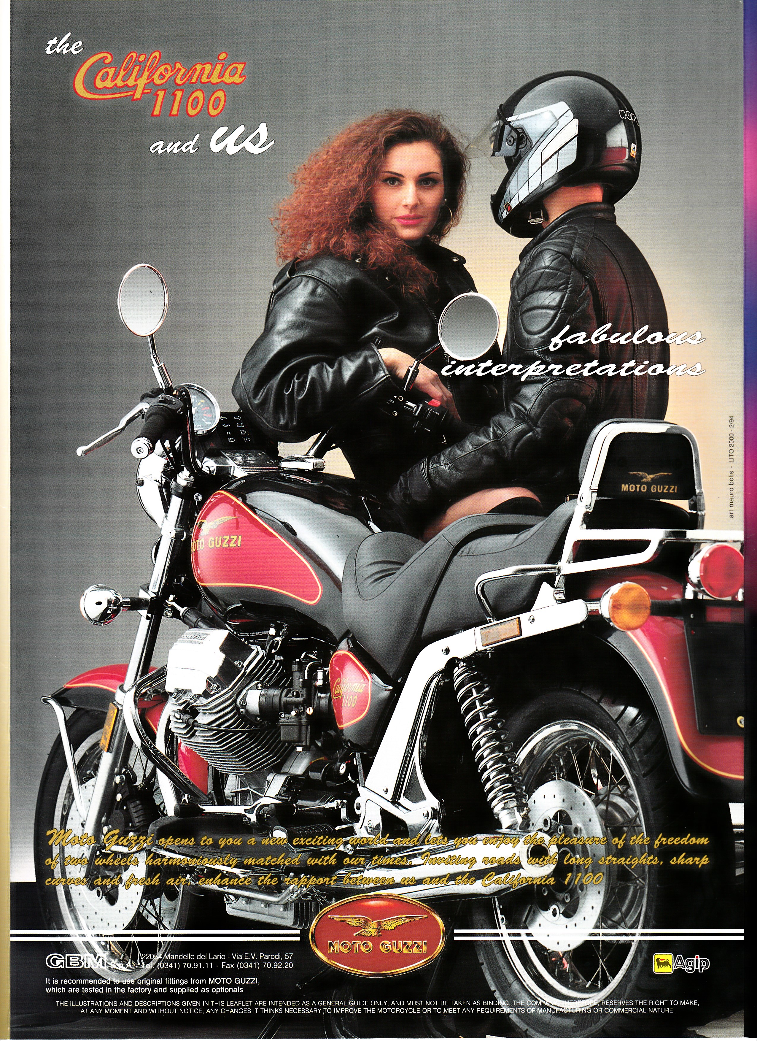 Moto Guzzi factory brochure: California 1100