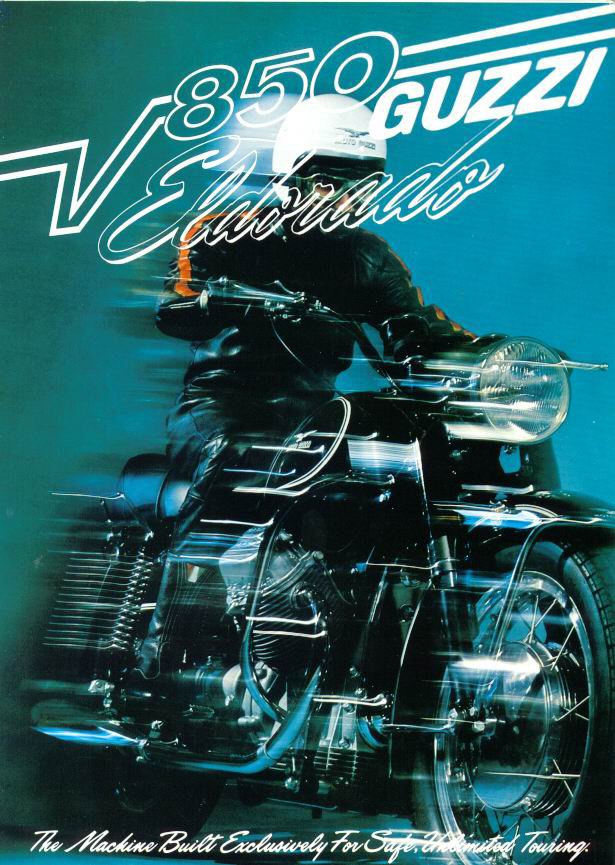 Moto Guzzi Eldorado Factory Brochure, Page 1 of 6.