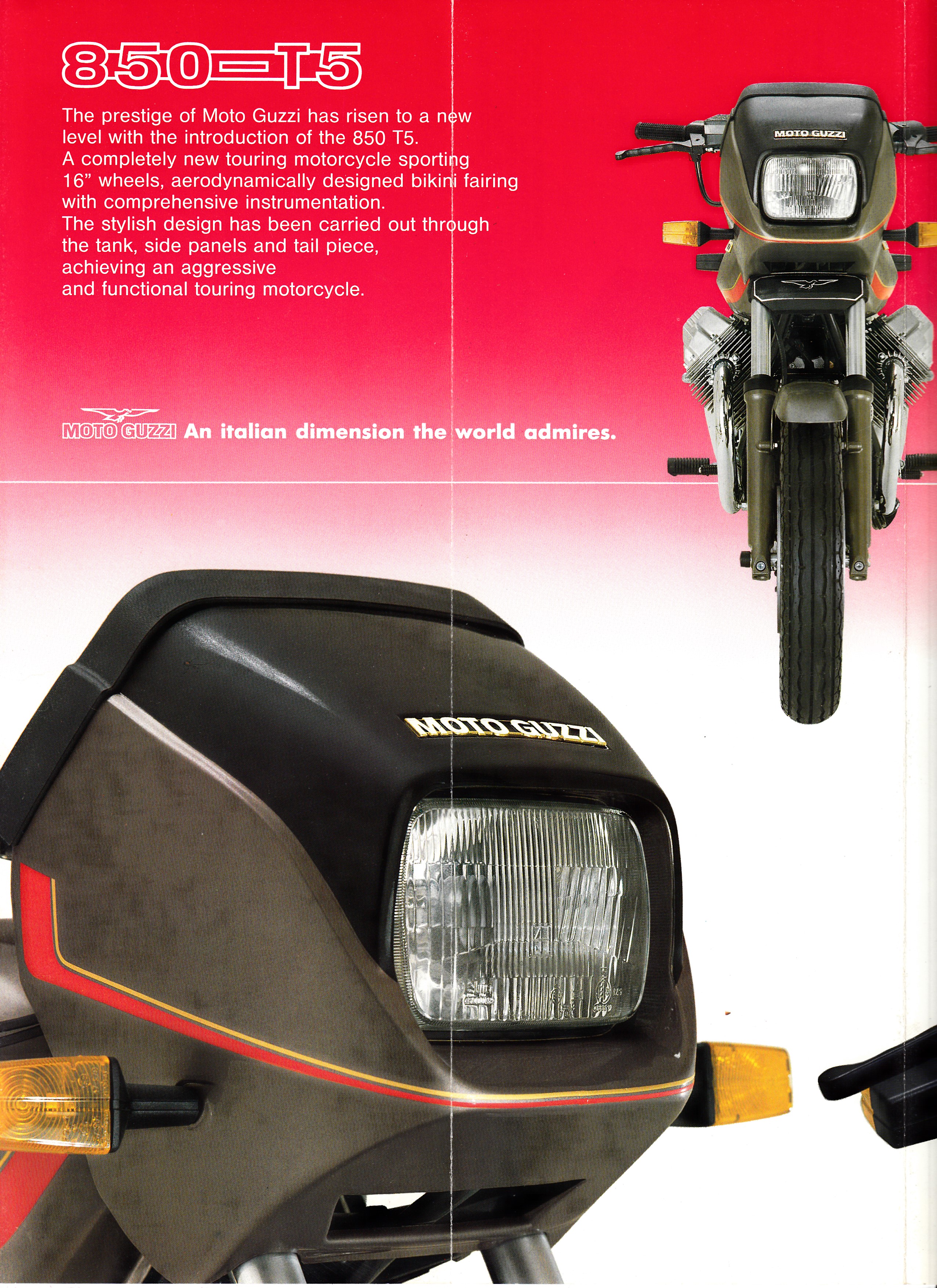 Brochure - Moto Guzzi 850 T5 (folded style brochure)