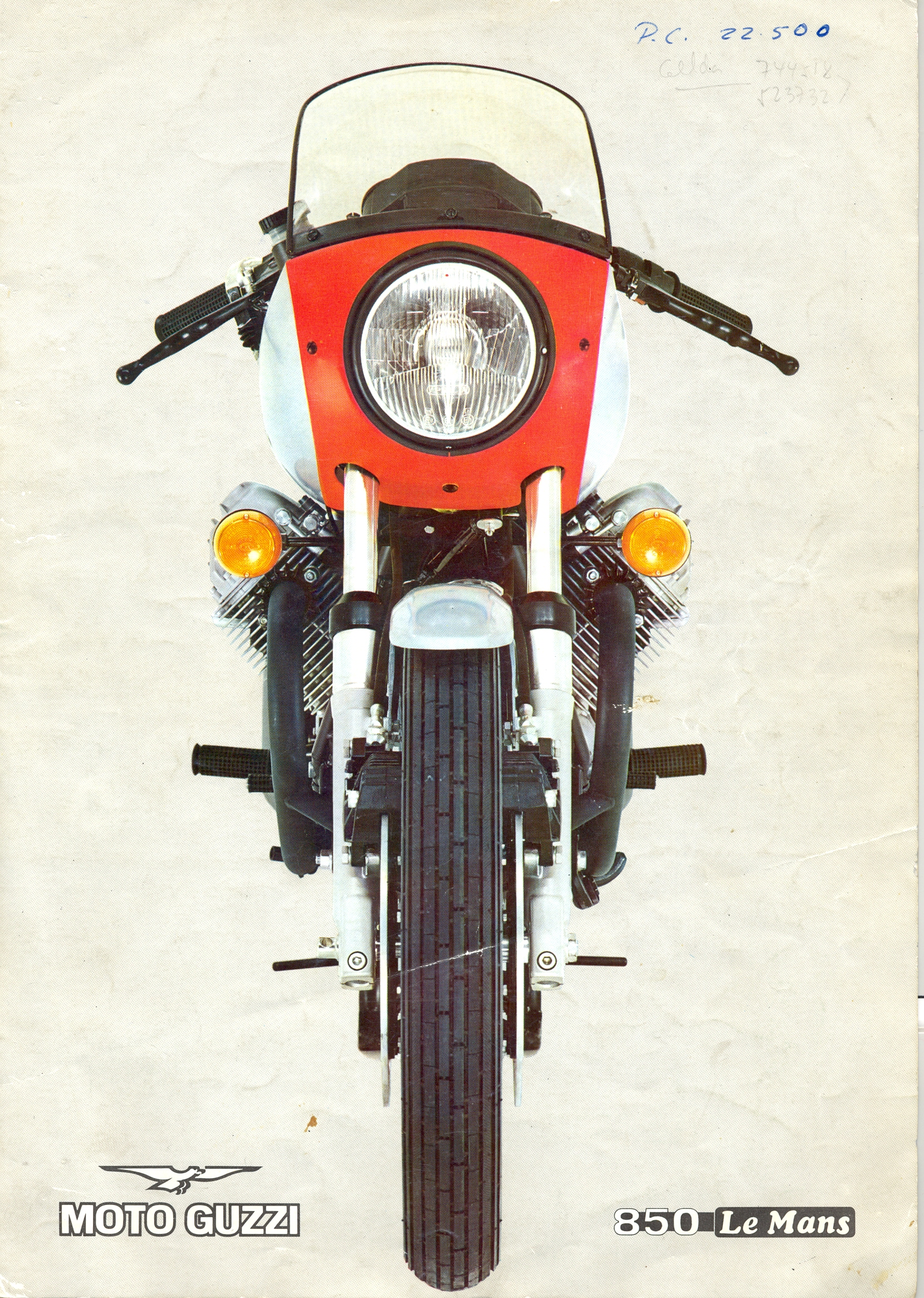 Moto Guzzi factory brochure: 850 Le Mans (blue)