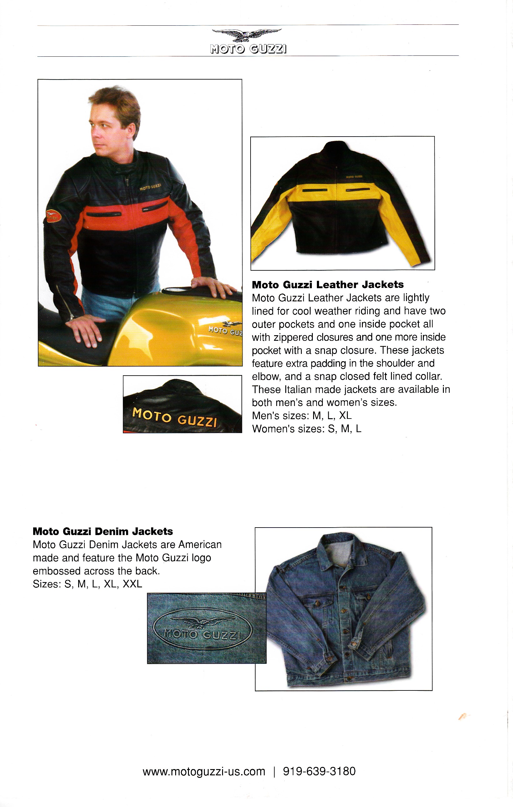 Brochure - Moto Guzzi Accessories and apparel 2001