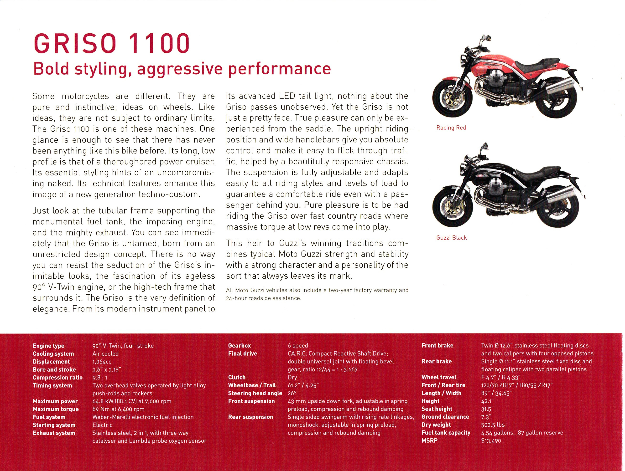 Brochure - Moto Guzzi Model Range 2007