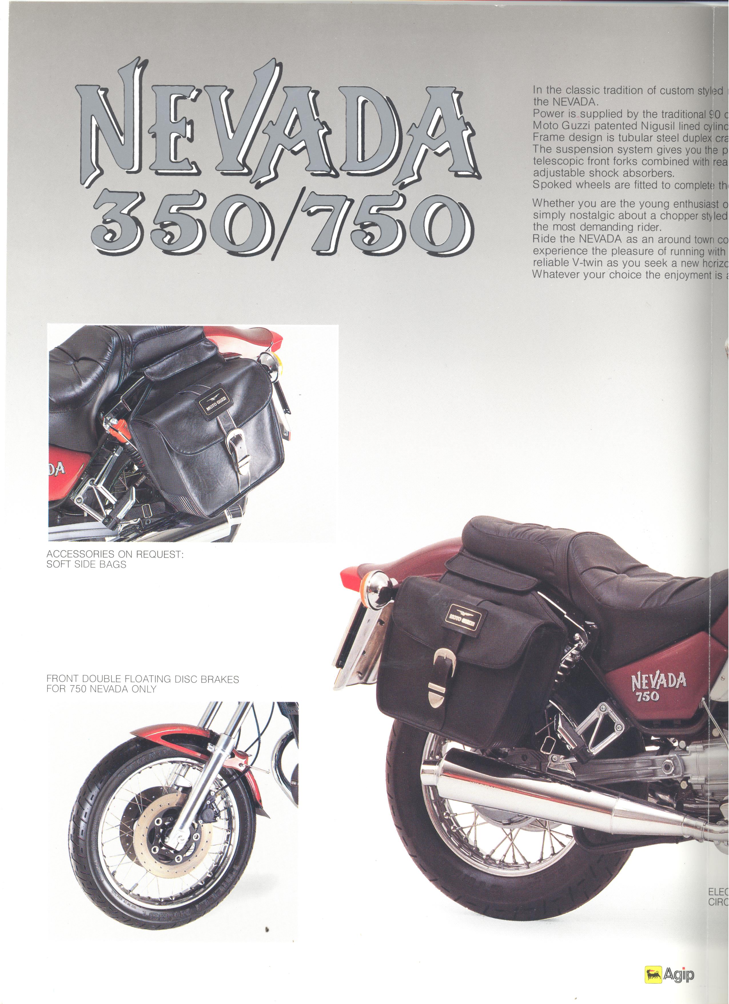 Moto Guzzi factory brochure: Nevada 350 - 750