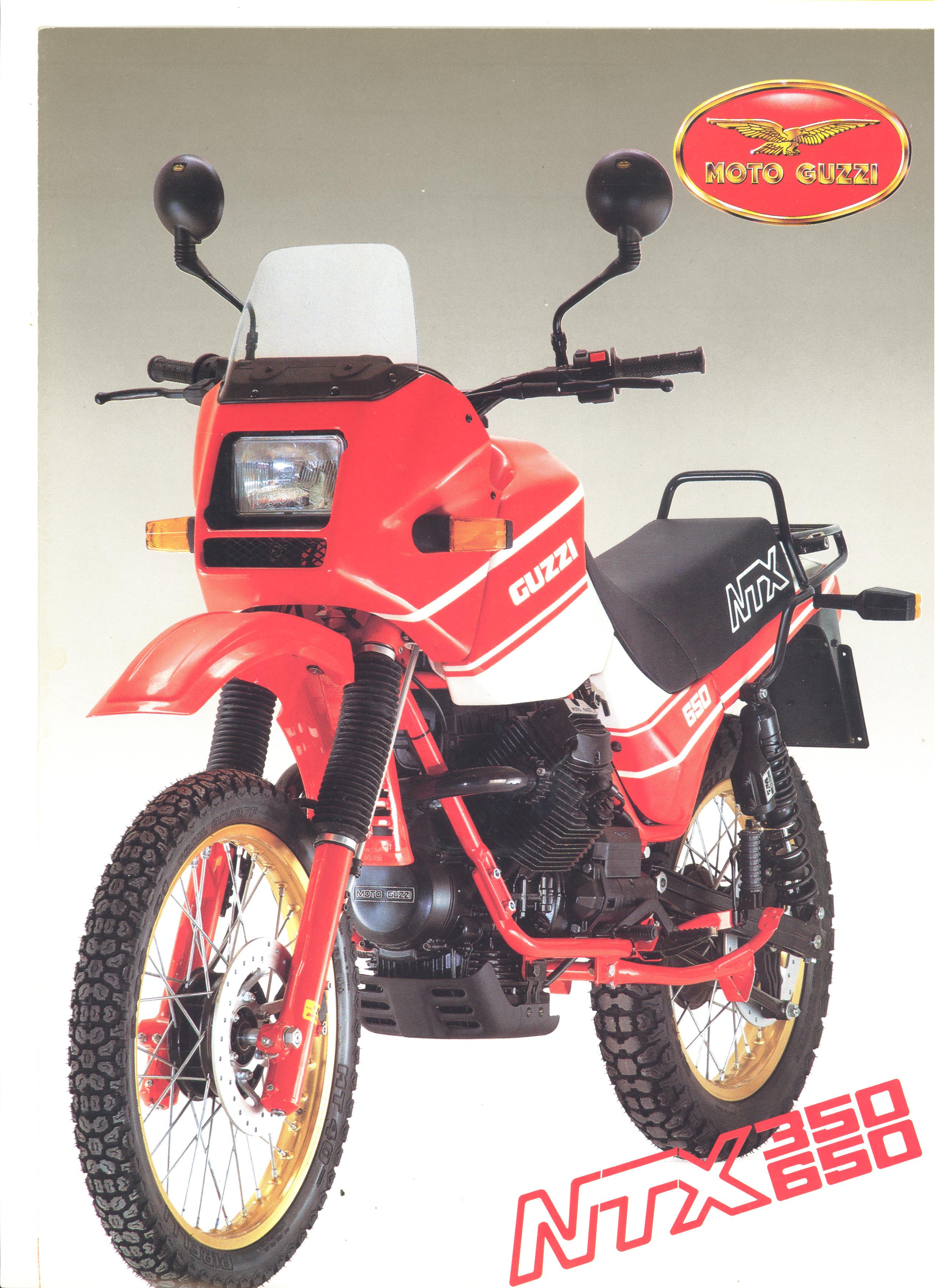 Moto Guzzi factory brochure: NTX 350 - 650