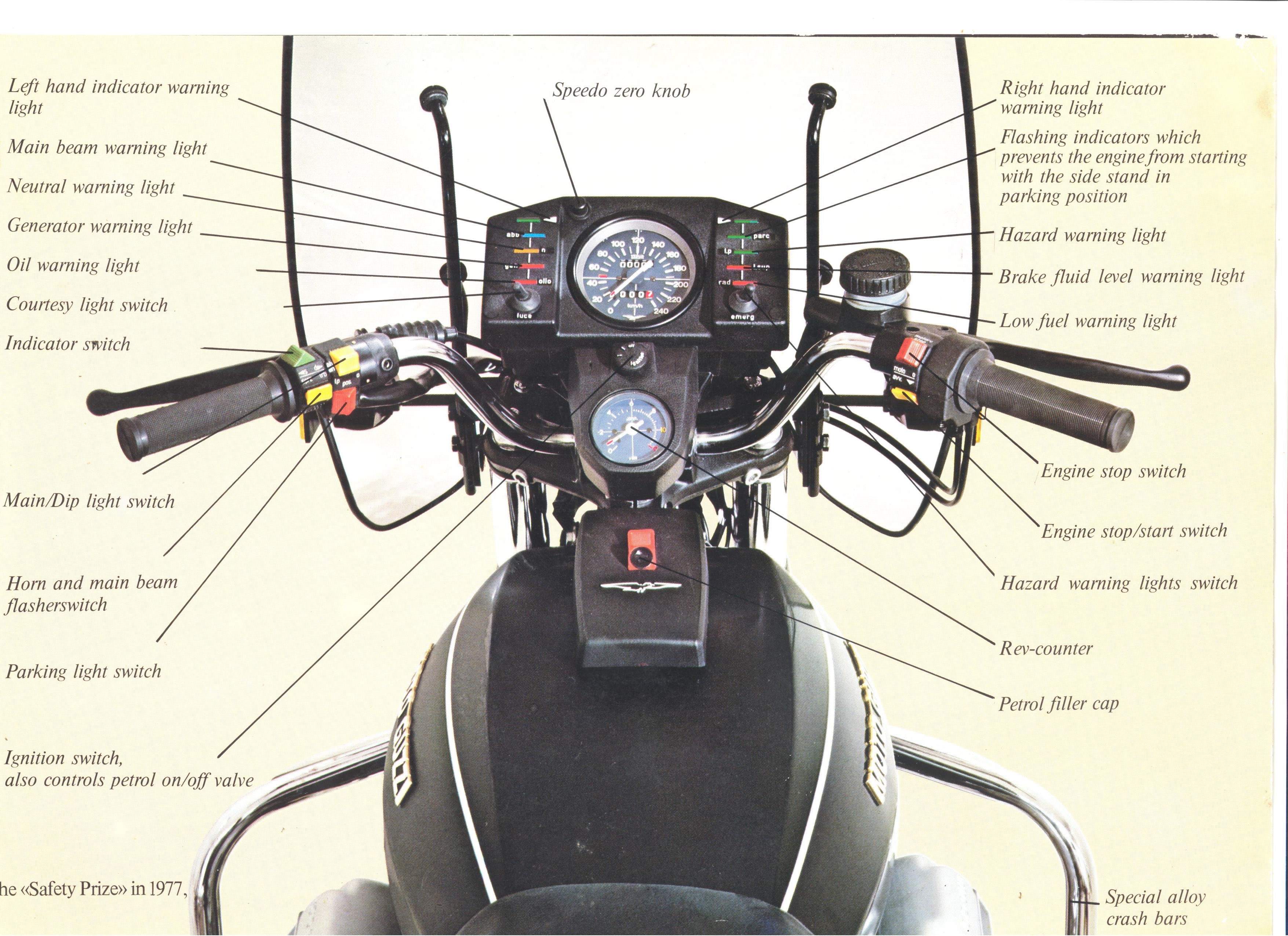 Moto Guzzi factory brochure: V1000 G5