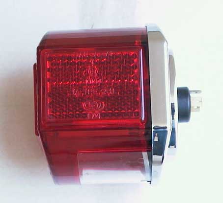 CEV 9350 tail light as used on some of the Moto Guzzi 850 GT, 850 GT California, Eldorado, and 850 California Police motorcycles.