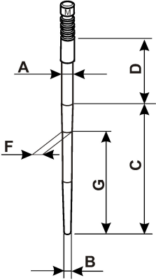 PHVB carburetor slide needle.