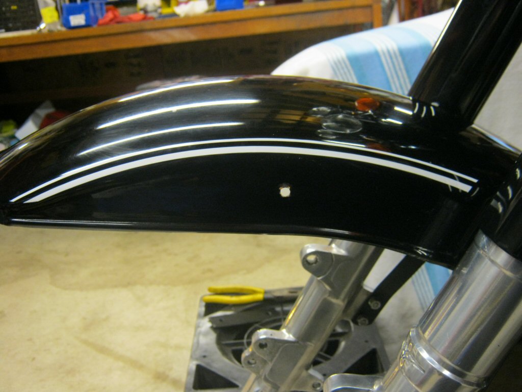 Disc brake fender.