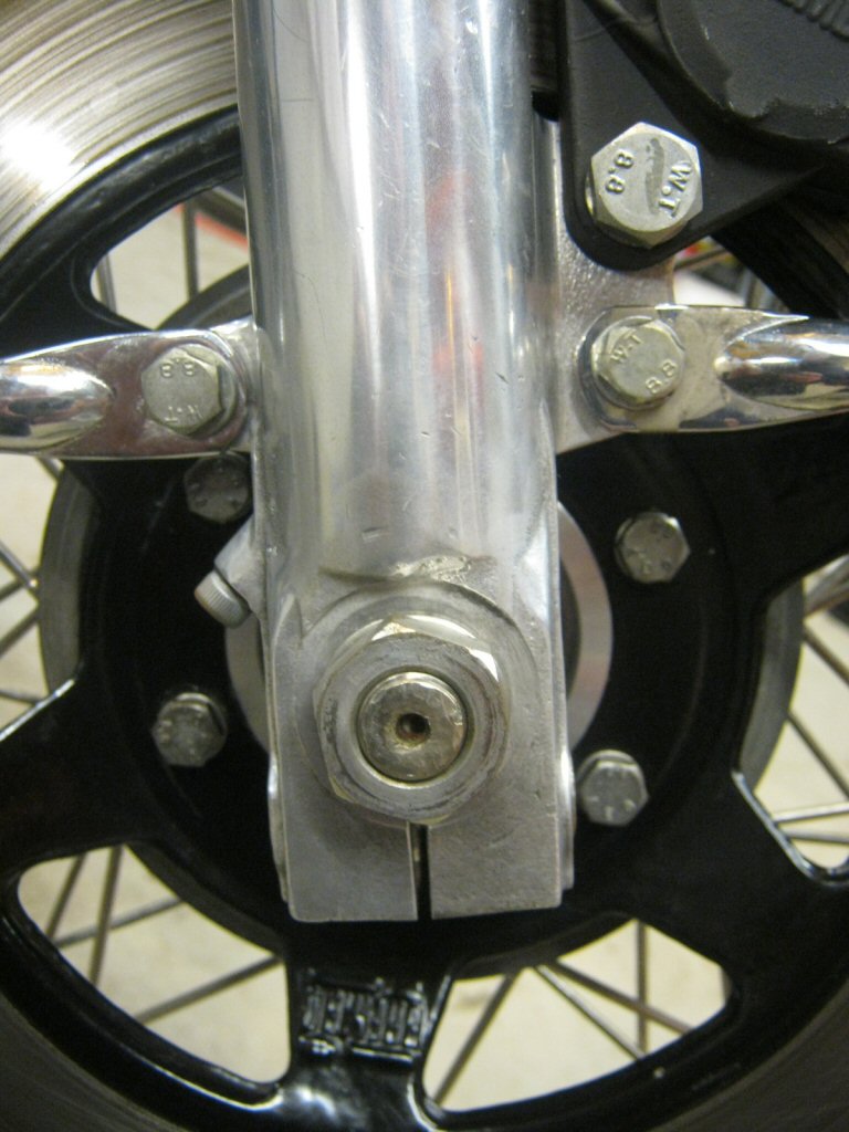 Disc brake forks.