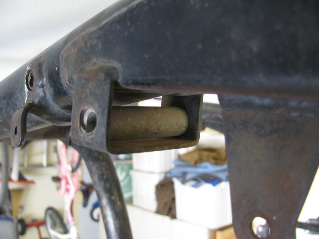 Fuel tank frame spacer.