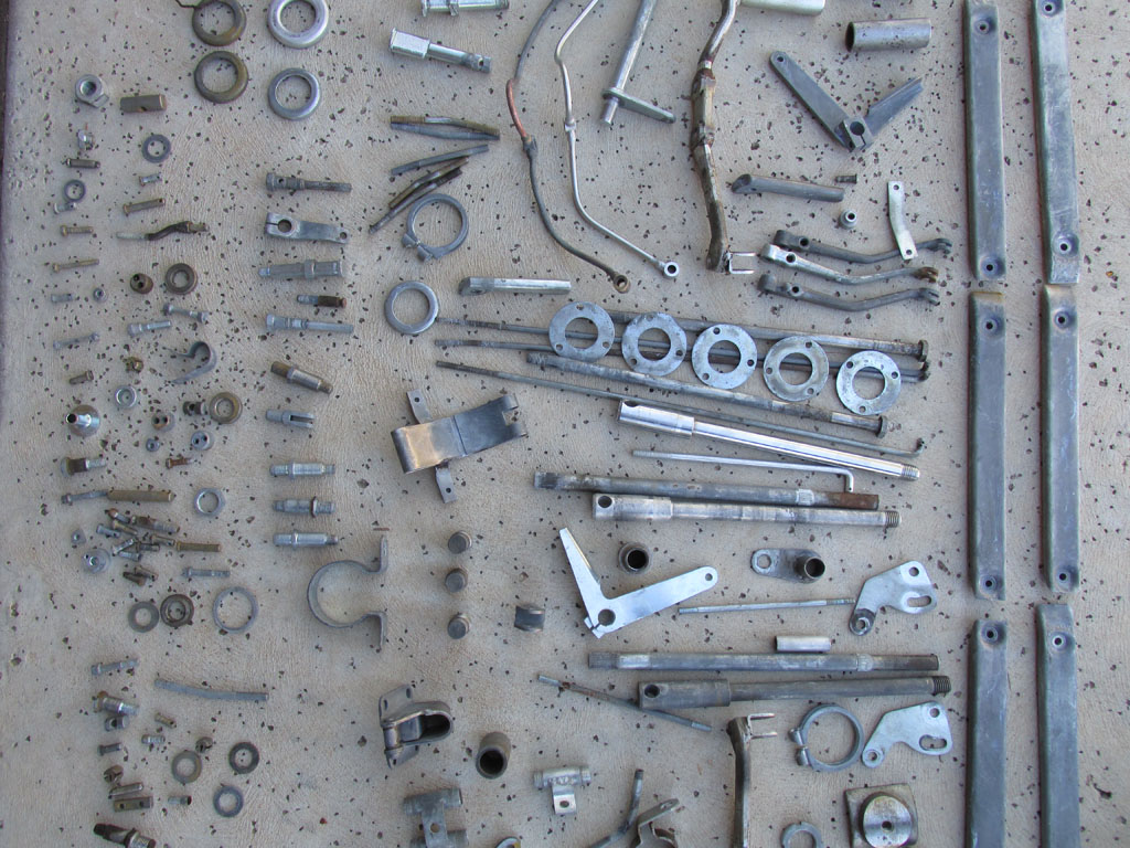 Parts to be zinc plated.