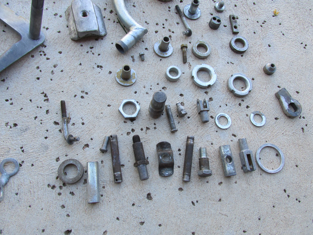 Parts to be zinc plated.