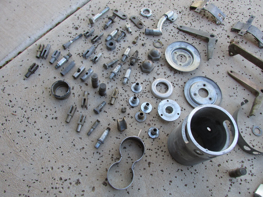 Parts to be zinc plated.