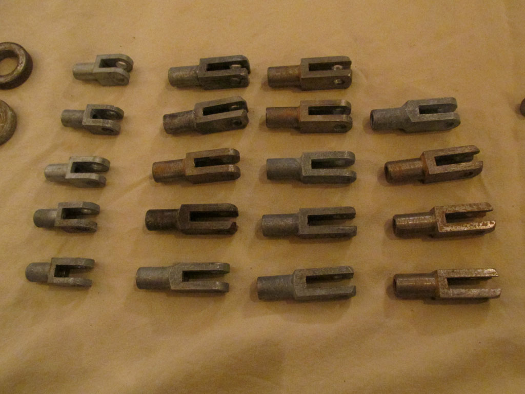 Parts to be zinc plated.