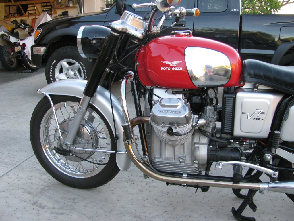 Robert Scharf's Moto Guzzi V700.