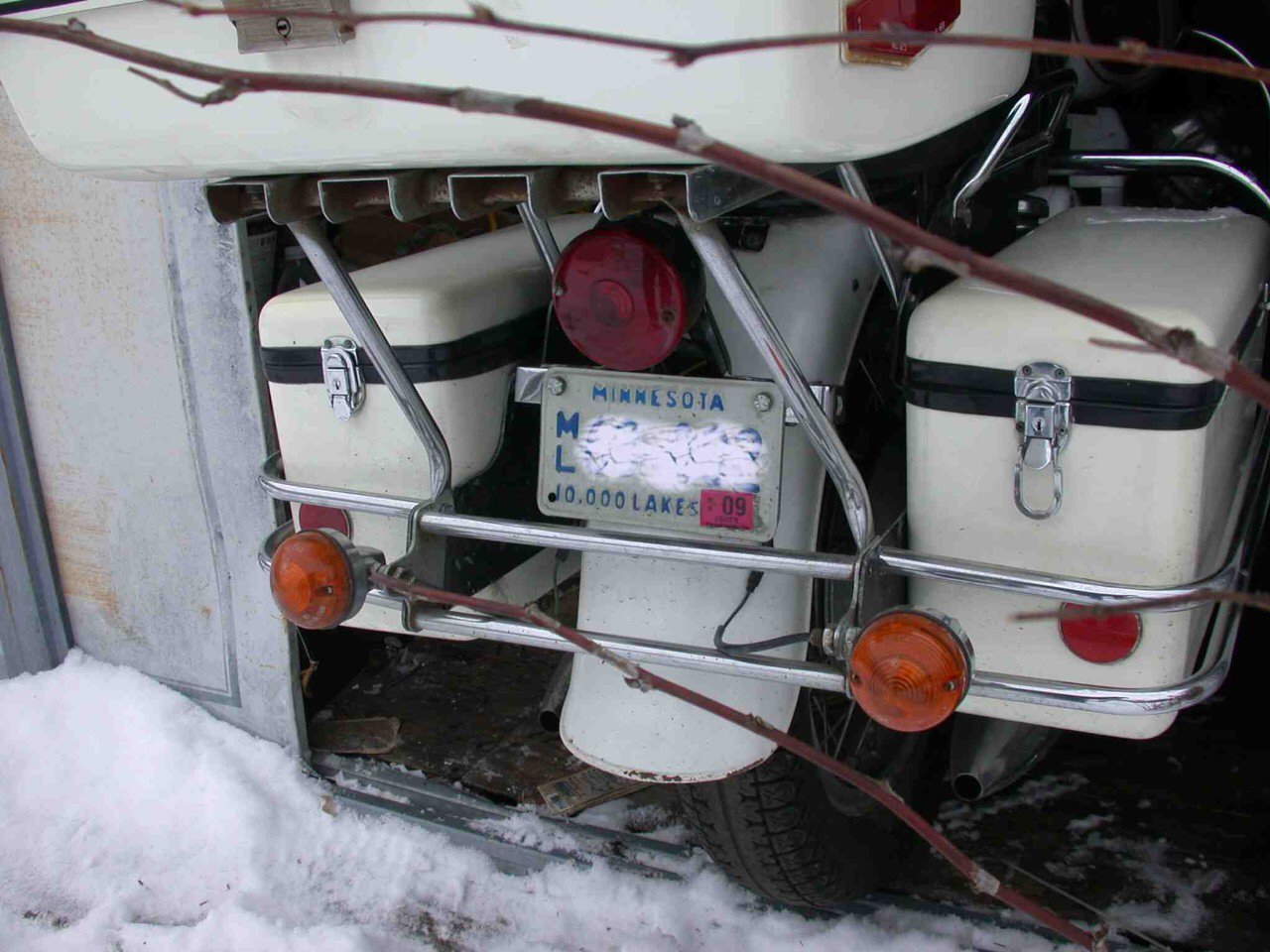 Calafia saddlebags as originally fitted to some police bikes.