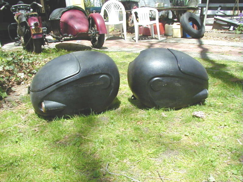 Enduro saddlebags for a Moto Guzzi.