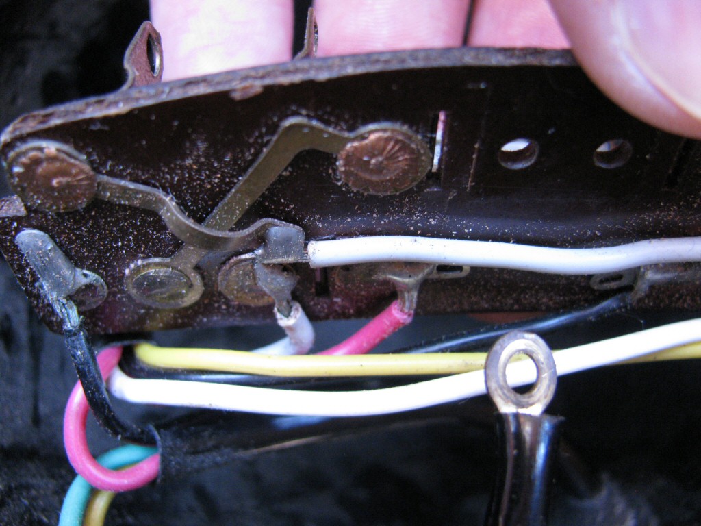 Soldered connections on the back side of the distribution panel, as fit to a Moto Guzzi Astore.