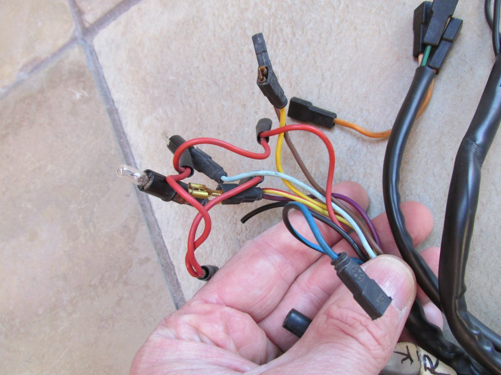 Dash wiring for a Moto Guzzi Le Mans III (MG# 28747250).