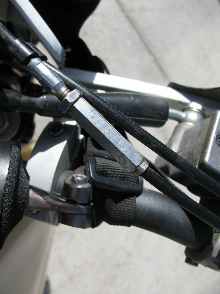 Tusk D-Flex hand guards mounted on a 1993 Suzuki DR350.