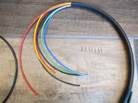 Wires that connect to the key switch panel. Included terminal ends may be fit to each wire after cutting to desired length.