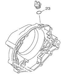 O-ring to seal the oil fill plug to the crankcase (YPN# 93210-19123)