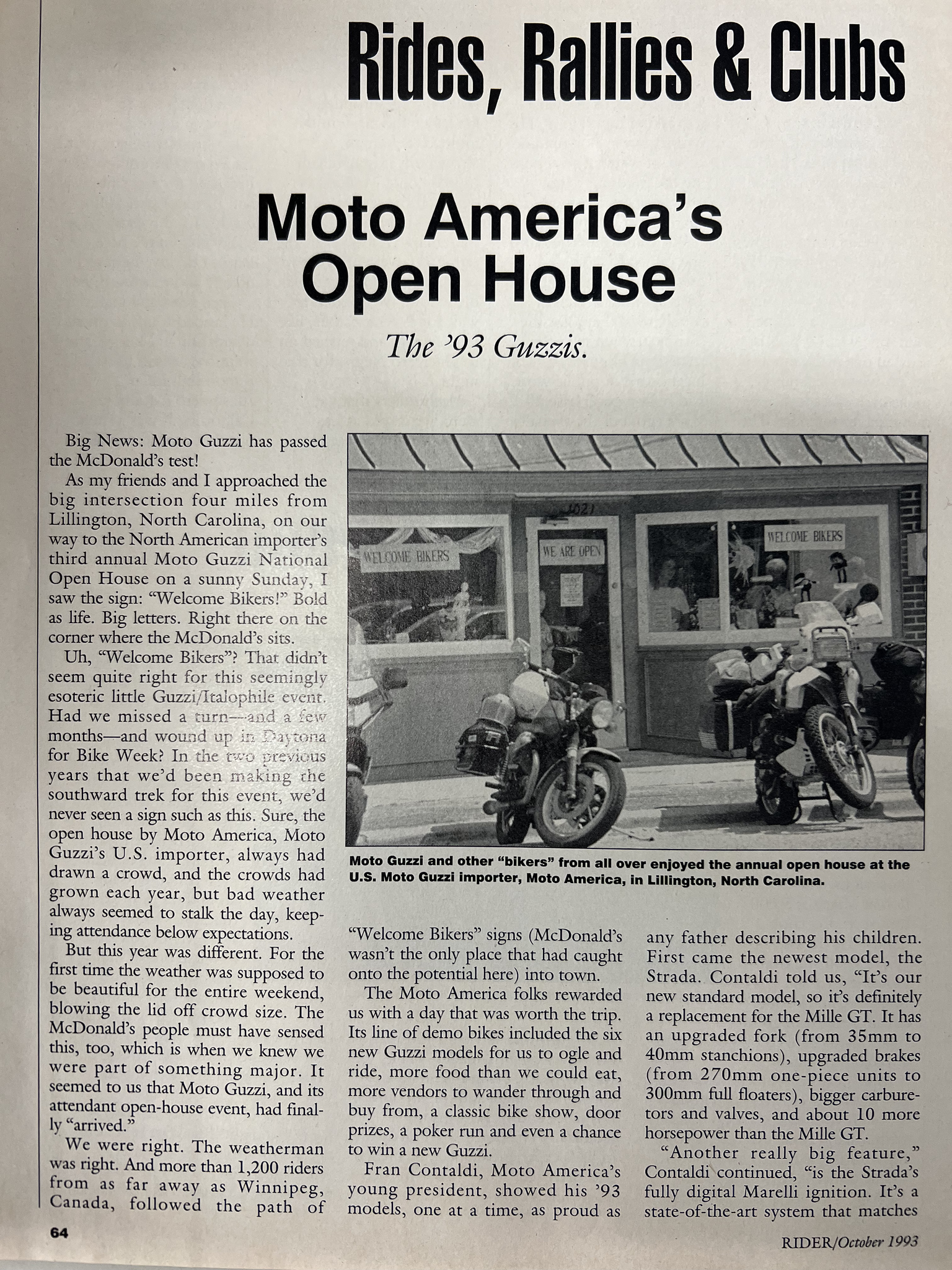 Article - Rider (1993 October) Moto America's Open House