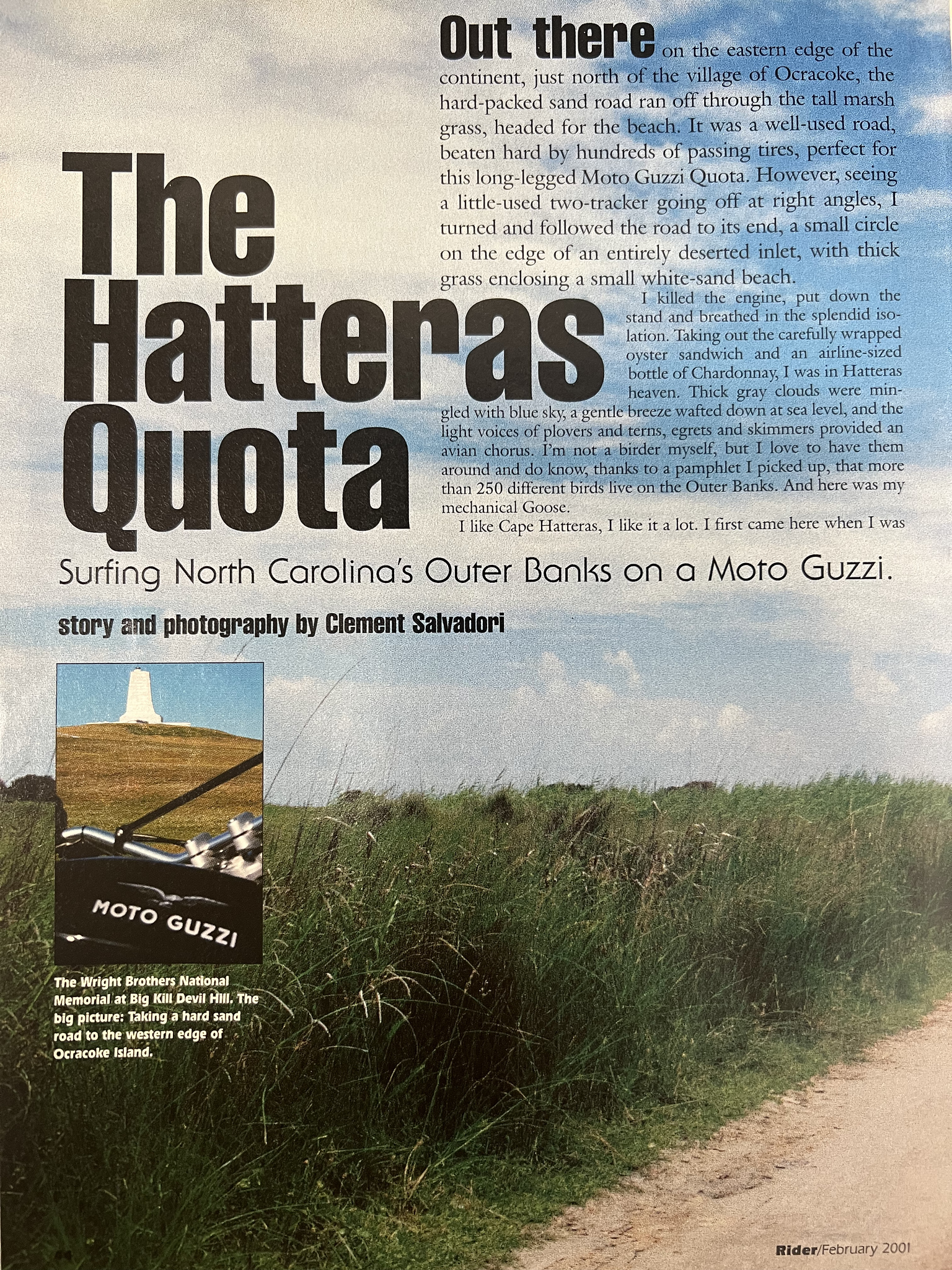 Article - Rider (2001 February) The Hatteras Quota