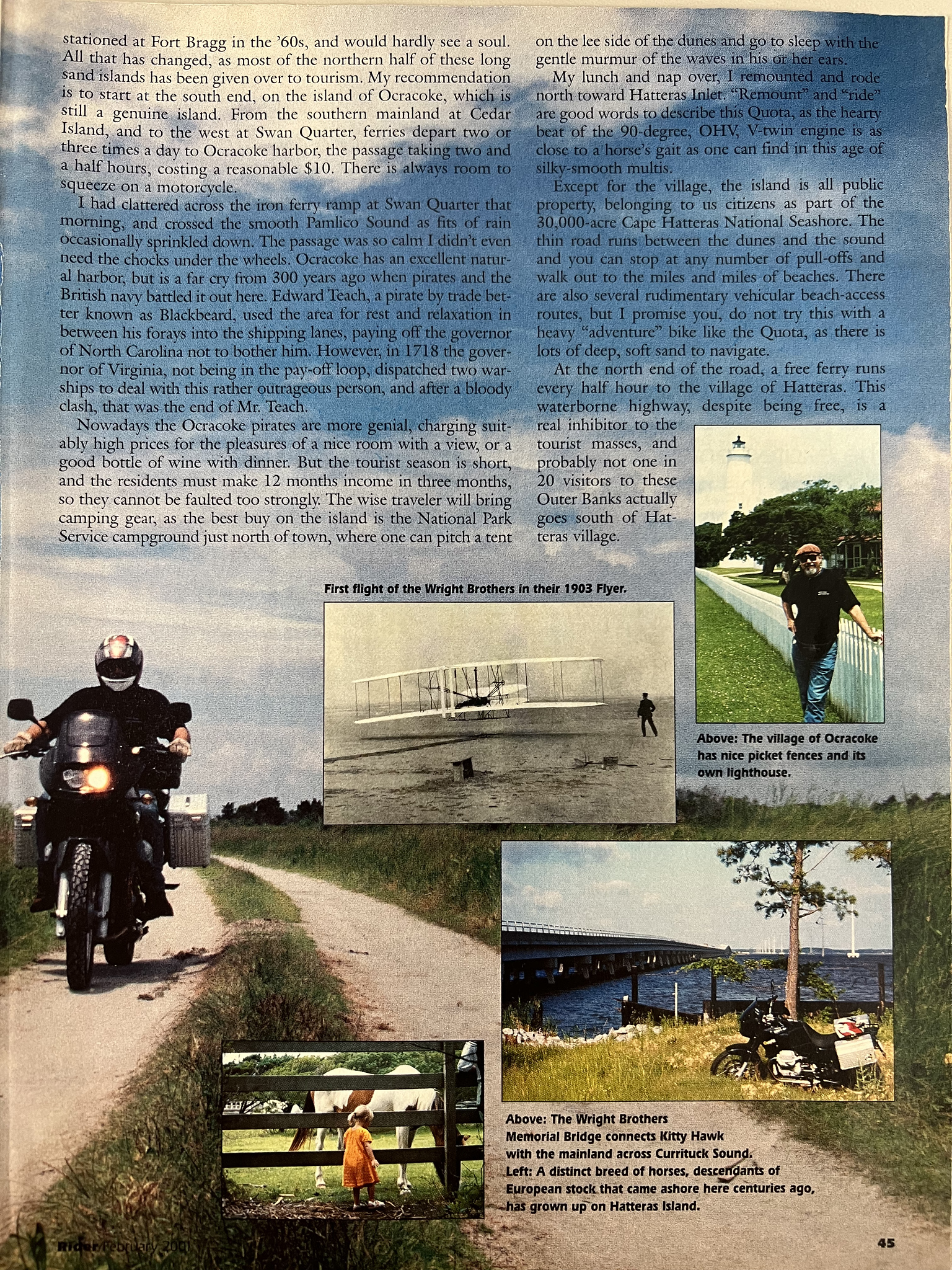 Article - Rider (2001 February) The Hatteras Quota